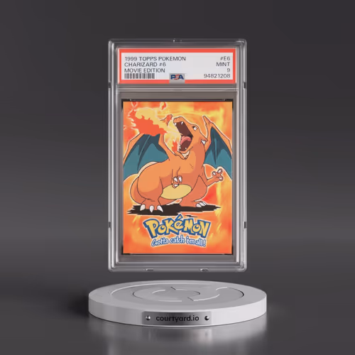 1999 Topps Pokémon the Movie Edt #E6 Charizard #6 (PSA 9 MINT)