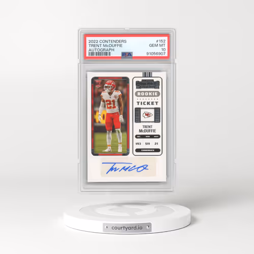 2022 Panini Contenders #152 Trent McDuffie - Autograph (PSA 10 GEM MINT)