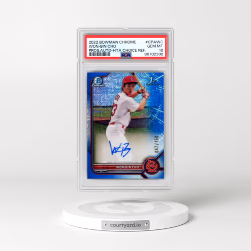 2022 Bowman Chrome Prospect Autographs #CPAWC Won-Bin Cho - Hta Choice Refractor (PSA 10 GEM MINT)