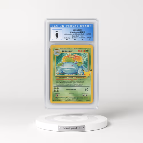2021 Celebrations - Classic Collection #15/102 Venusaur - Base Set Holo (CGC 9 MINT)