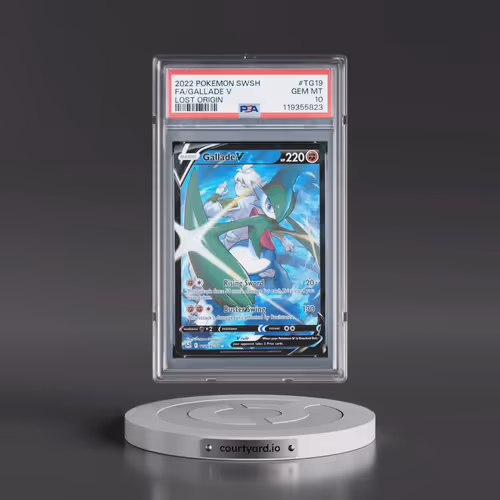 2022 Pokémon Sword & Shield Lost Origin #TG19 Gallade V - Holo Full Art (PSA 10 GEM MINT)