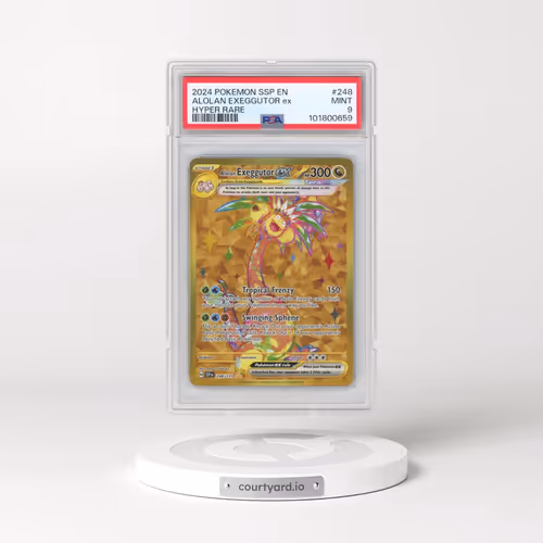 2024 Pokémon Ssp EN-Surging Sparks #248 Alolan Exeggutor EX - Holo Hyper Rare (PSA 9 MINT)