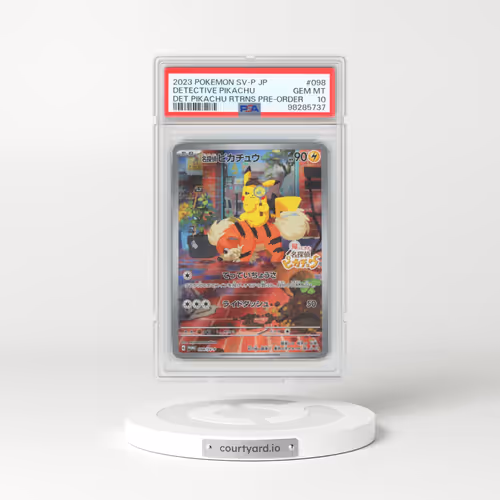 2022 Japanese Scarlet & Violet Promos #098 Detective Pikachu - Detective Pikachu Returns Pre-Order (PSA 10 GEM MINT)