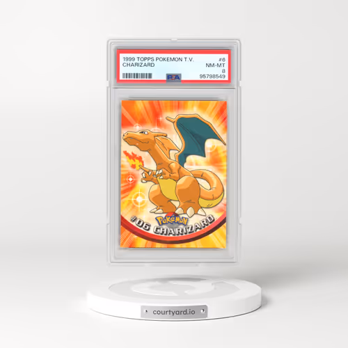 1999 Topps Pokémon TV #6 Charizard (PSA 8 NM-MT)