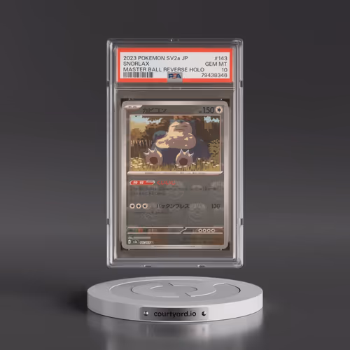 2023 Pokémon Sv2a-Pokemon 151 #143 Snorlax - Reverse Holo Master Ball (PSA 10 GEM MINT)