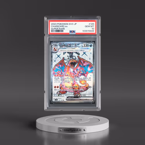 2023 Pokémon SV3-Ruler of the Black Flame #125 Charizard EX - Holo Super Rare (PSA 10 GEM MINT)