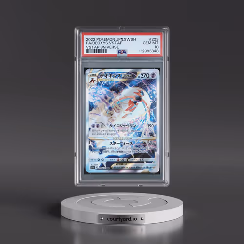 2022 Pokémon Sword & Shield Vstar Universe #223 Deoxys Vstar - Full Art (PSA 10 GEM MINT)