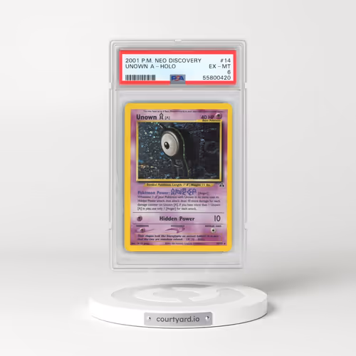 2001 Pokémon Neo Discovery #14 Unown A - Holo (PSA 6 EX-MT)
