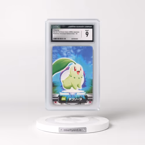 2003 Base Set (2005)(Bold Romanji Back) #055 Chikorita (CGC 9 MINT)