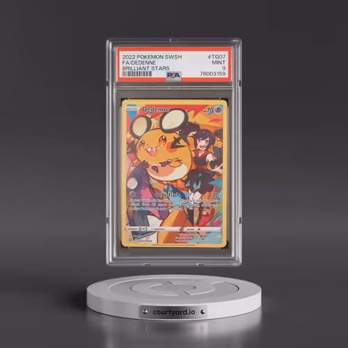 2022 Pokémon Sword & Shield Brilliant Stars #TG07 Dedenne - Full Art (PSA 9 MINT)