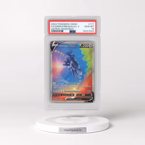 2022 Pokémon Sword & Shield Astral Radiance #177 Origin Forme Dialga V - Holo Full Art (PSA 10 GEM M