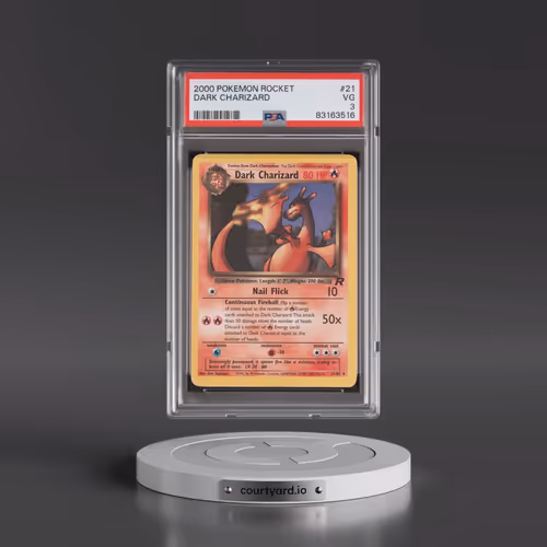 2000 Pokémon Rocket #21 Dark Charizard (PSA 3 VG)