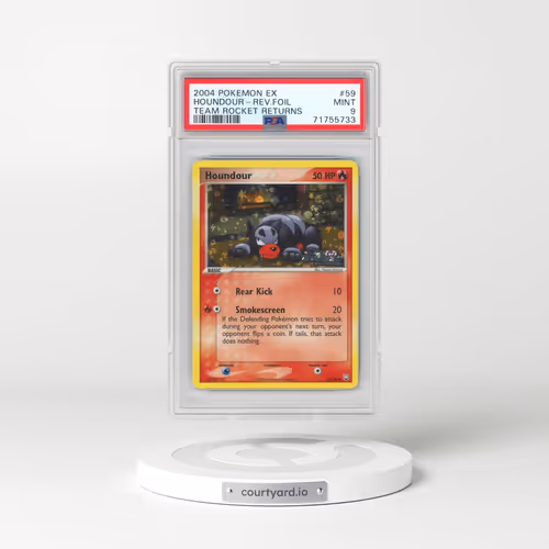 2004 Pokémon EX Team Rocket Returns #59 Houndour - Reverse Foil (PSA 9 MINT)