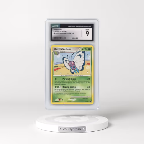 2008 Great Encounters #14/106 Butterfree (CGC 9 MINT)