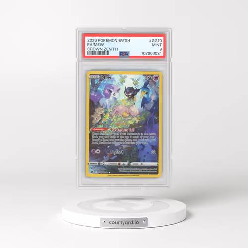 2023 Pokémon Sword and Shield Crown Zenith #GG10 Mew - Full Art (PSA 9 MINT)