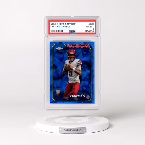 2024 Topps Chrome Sapphire #201 Jayden Daniels (PSA 8 NM-MT)