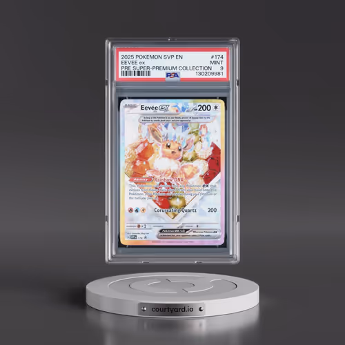 2025 Pokémon Svp EN-SV Black Star Promo #174 Eevee EX - Holo Prismatic Evolutions Super-Premium Coll