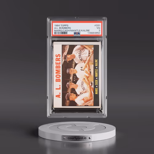 1964 Topps #331 A.L. Bombers - Maris/Cash/Mantle/Kaline (PSA 3 VG)