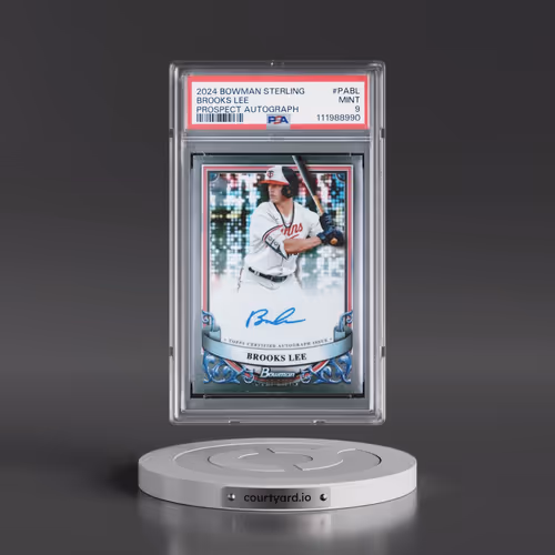 2024 Bowman Sterling Prospect Autographs #PABL Brooks Lee (PSA 9 MINT)