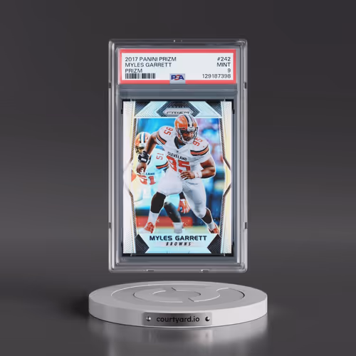 2017 Panini Prizm #242 Myles Garrett - Prizm (PSA 9 MINT)