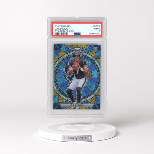 2023 Panini Mosaic Stained Glass #SG22 CJ Stroud (PSA 9 MINT)