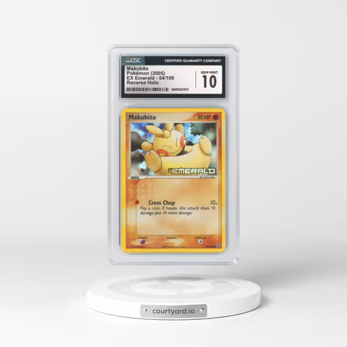 2005 EX Emerald #54 Makuhita - Holo (CGC 10 GEM MINT)