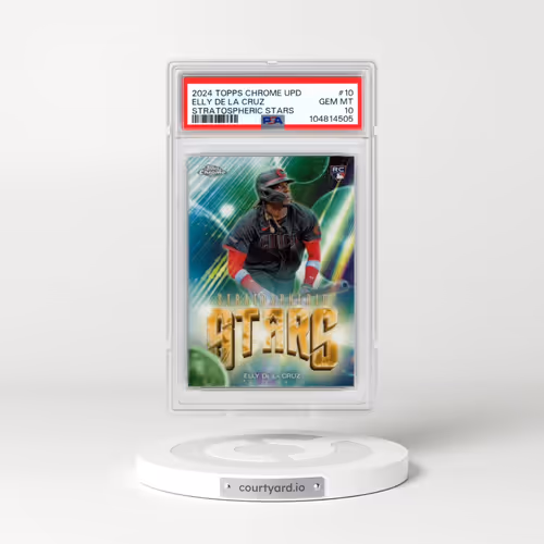 2024 Topps Chrome Update Stratospheric Stars #10 Elly de La Cruz (PSA 10 GEM MINT)