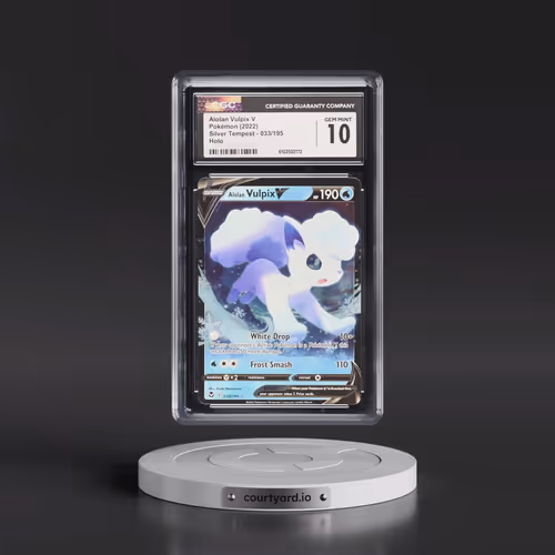 2022 Silver Tempest #033/195 Alolan Vulpix V - Holo (CGC 10 GEM MINT)