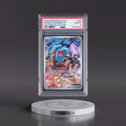 2025 Pokémon Svp EN-SV Black Star Promo #203 Team Rocket's Wobbuffet - Destined Rivals Elite Trainer