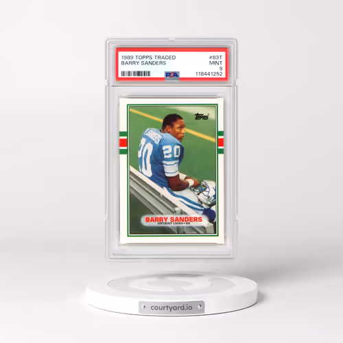 1989 Topps Traded #83T Barry Sanders (PSA 9 MINT)