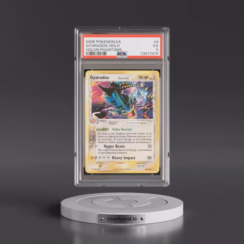 2006 Pokémon EX Holon Phantoms #8 Gyarados - Holo (PSA 5 EX)
