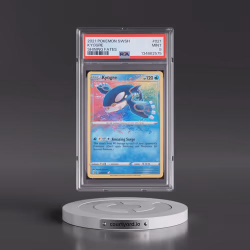 2021 Pokémon Sword & Shield Shining Fates #021 Kyogre (PSA 9 MINT)