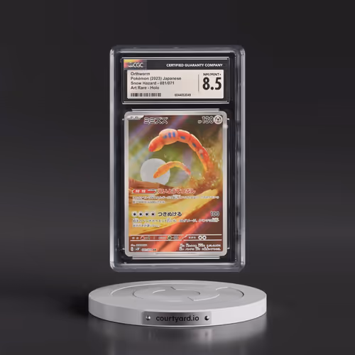 2023 Pokémon Sv2p-Snow Hazard #081 Orthworm - Art Rare (CGC 8.5 NM-MT+)