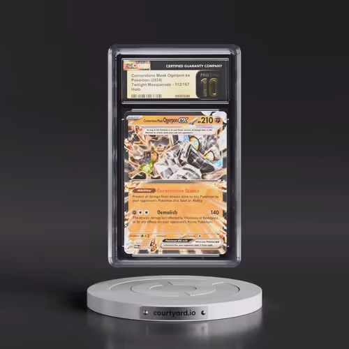 2024 Pokémon Twm EN-Twilight Masquerade #112 Cornerstone Mask Ogerpon EX - Holo (CGC 10 PRISTINE)