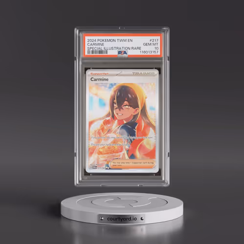 2024 Pokémon Twm EN-Twilight Masquerade #217 Carmine - Special Illustration Rare (PSA 10 GEM MINT)