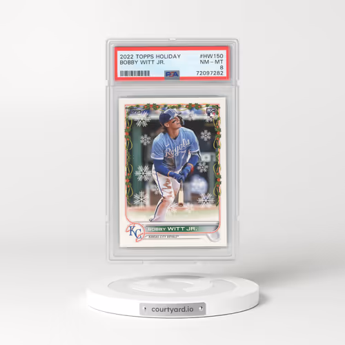 2022 Topps Holiday #HW150 Bobby Witt Jr. (PSA 8 NM-MT)