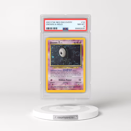 2001 Pokémon Neo Discovery #14 Unown A - Holo (PSA 8 NM-MT)