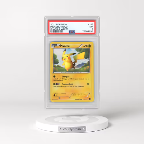 2011 Pokémon Black & White #115 Pikachu - Holo (PSA 7 NM)
