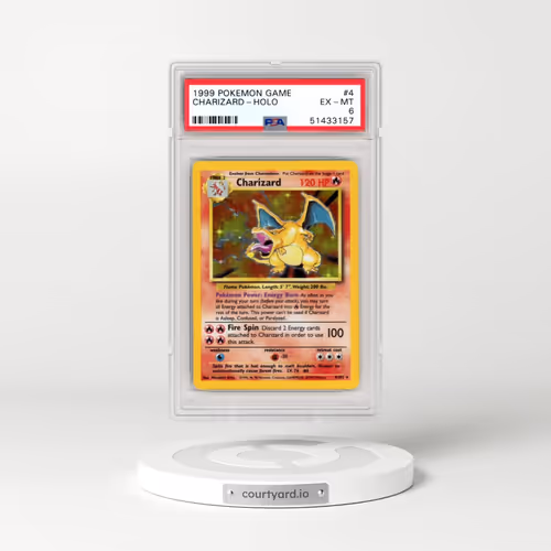1999 Pokémon Game #4 Charizard - Holo (PSA 6 EX-MT)