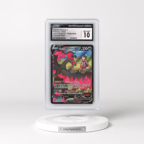 2022 Astral Radiance #TG20/TG30 Galarian Moltres V - Holo Character Rare (CGC 10 GEM MINT)
