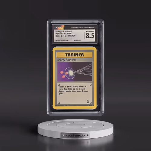 2000 Base Set 2 #110/130 Energy Retrieval (CGC 8.5 NM-MT+)