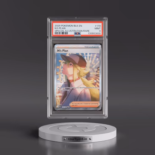 2025 Pokémon Blk EN-Black Bolt #170 N's Plan - Special Illustration Rare (PSA 9 MINT)