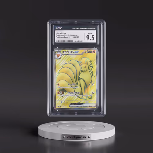 2023 Pokémon Card 151 #188/165 Ninetales ex - Super Rare Holo (CGC 9.5 MINT+)