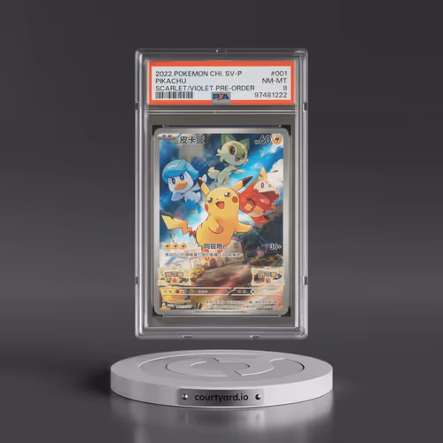 2022 Pokémon SV Promo #001 Pikachu - Scarlet & Violet Pre-Order (PSA 8 NM-MT)
