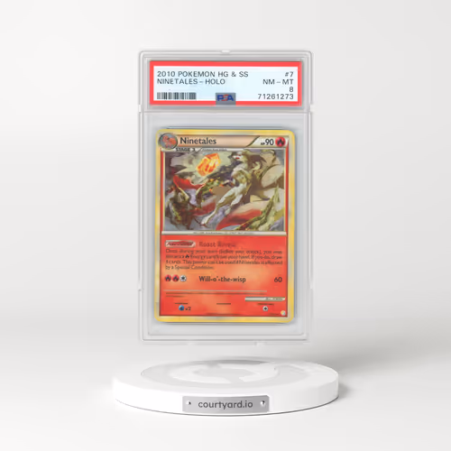 2010 Pokémon Heartgold & Soulsilver #7 Ninetales - Holo (PSA 8 NM-MT)