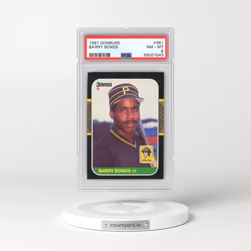 1987 Donruss #361 Barry Bonds (PSA 8 NM-MT)