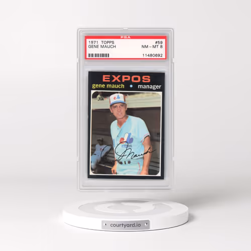 1971 Topps #59 Gene Mauch (PSA 8 NM-MT)