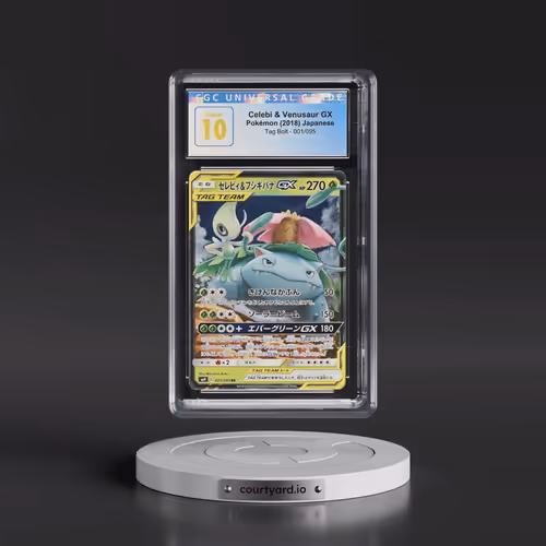 2018 Tag Bolt #001/095 Celebi & Venusaur GX - Holo (CGC 10 PRISTINE)