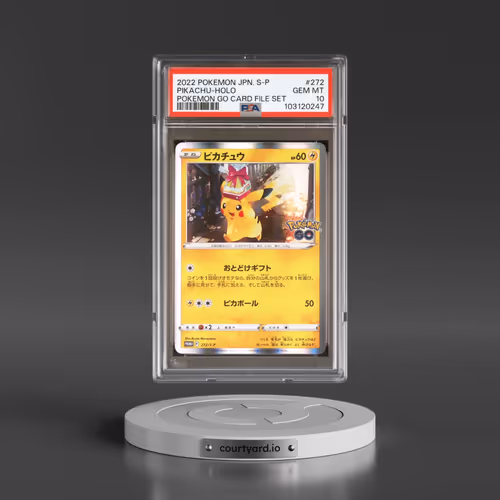 2022 Pokémon S Promo #272 Pikachu - Holo Pokemon Go Card File Set (PSA 10 GEM MINT)