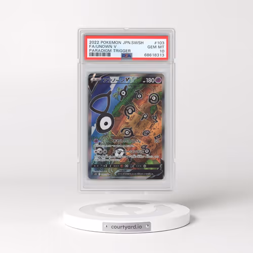 2022 Pokémon Sword & Shield Paradigm Trigger #103 Unown V - Holo Full Art (PSA 10 GEM MINT)